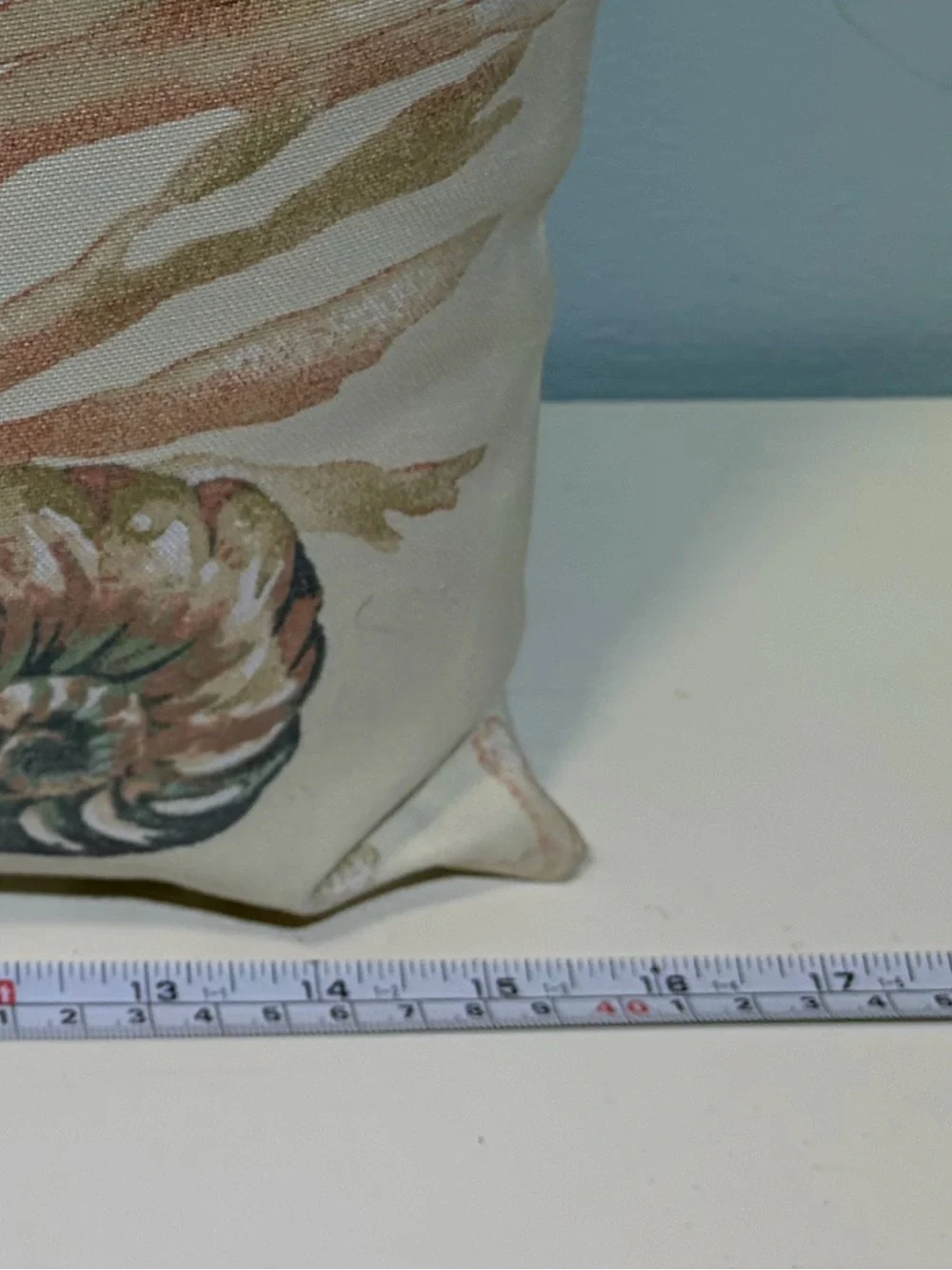 Coastal Seashell Design Decorative Throw Pillows - Set of 3. Size 16” x 16”